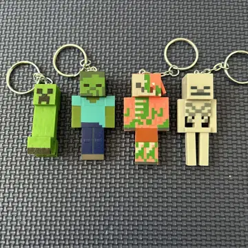 Minecraft 키링 키체인 피규어 타입 4세트
