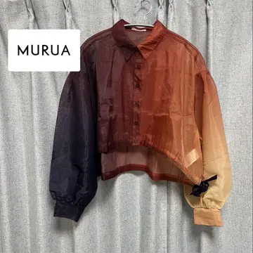[ 새상품급 ] MURUA 무루아 헤임드로스트 시어 셔츠