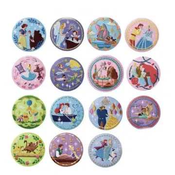 디즈니 자수 캔뱃지 캔뱃지 컴플리트 Disney 라푼젤