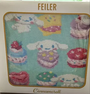 FEILER 페이러 시나모롤 슈니르 직조 손수건 미사용 새상품