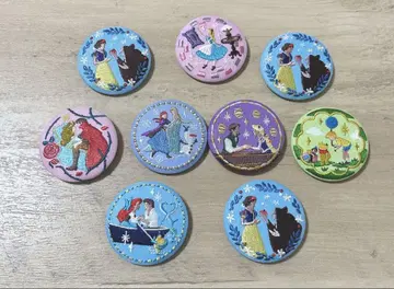 Disney characters 자수 캔뱃지 디즈니 9점 세트