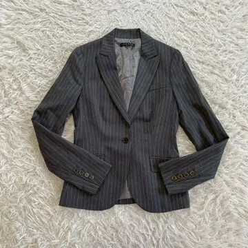띠어리 (theory) 일본제 모 100% 테일러드 자켓 스트라이프 자켓