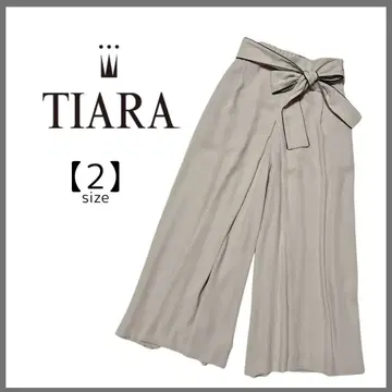 TIARA 티아라 턱 와이드 팬츠 리본 벨트 비즈니스 포멀 2