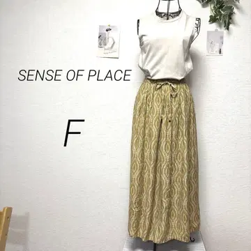 10085 SENSE OF PLACE 슬리브리스 롱 원피스 F