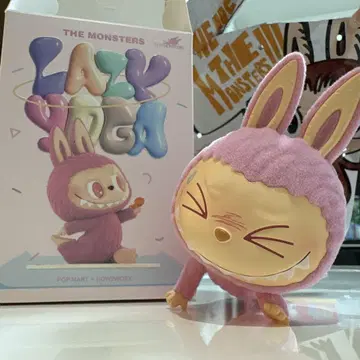 Lazy Bunny 피규어 핑크