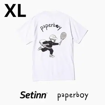 새상품 paperboy & Setinn T셔츠 화이트 XL