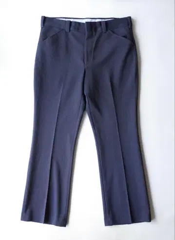70's 빈티지 KNIT FABRIC 슬랙스 팬츠 네이비 다크 네이비