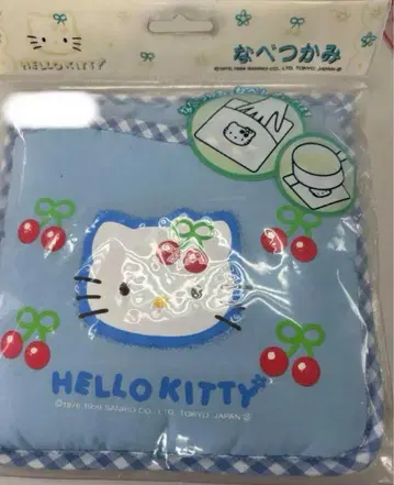산리오 헬로키티 냄비 집게 블루 레트로