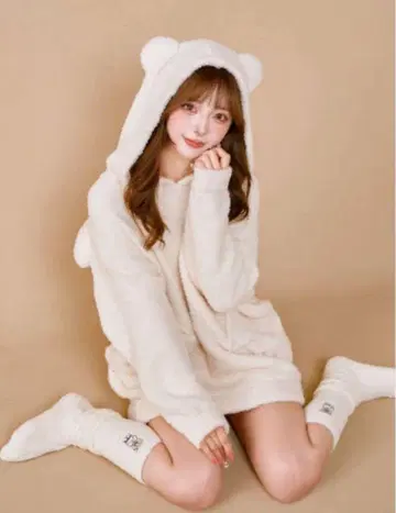 다리치 룸웨어 파자마 [엔젤] 풀오버&삭스 세트