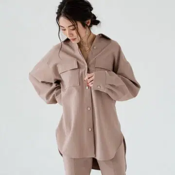 컨디션 최상 라운지 드레스 오버 사이즈 셔츠 자켓