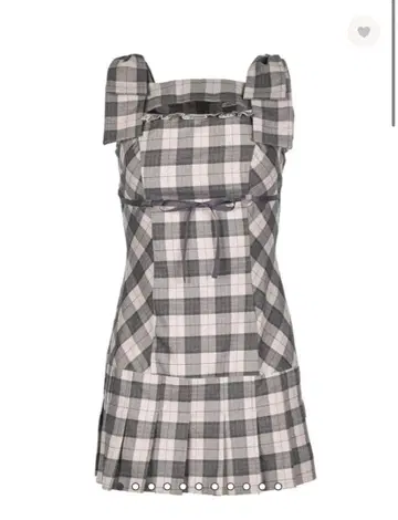 릴리 에뮬리 Shoulder Ribbon Check Onepiece
