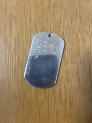 금속제 도그택 목걸이 아메카지