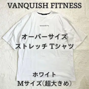 VANQUISH FITNESS 오버 사이즈 스트레치 T셔츠 화이트 M