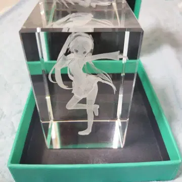 하츠네 미쿠 3D 크리스탈 유리 오브제