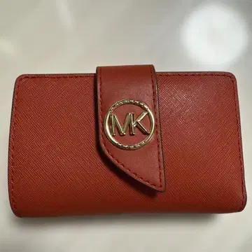 MICHAEL KORS 2단 접이식 지갑 빨간색