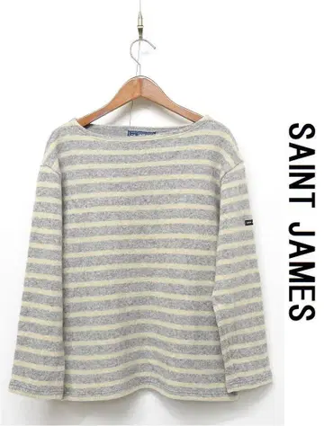 H473/프랑스제 SAINT JAMES 스웨터 표면 기모 보더 46