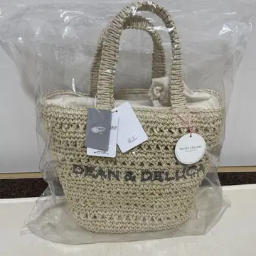 DEAN & DELUCA BEAMS 크로셰 바스켓 백 S 내추럴