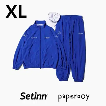새상품 paperboy & Setinn 셋업 파랑 XL