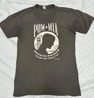 80s 오리지널 POW-MIA 카피라이트1988 티셔츠
