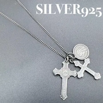 [ 특가품 ] SILVER925 앤티크 가공 목걸이 50cm