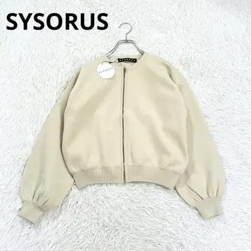 미사용 시소러스 sysorus 니트 가디건 니트 블루종 집업