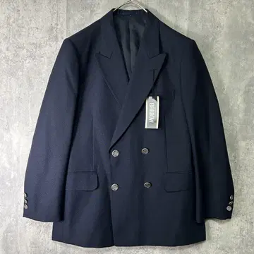 데드스탁 일본제 네이비 더블 자켓 은색 버튼 A-4