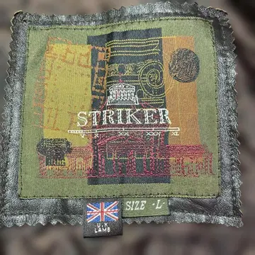 STRIKER 블랙 양가죽 자켓 L 사이즈 빈티지