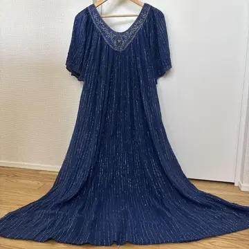 70s 80s 빈티지 그리스 원피스 라메
