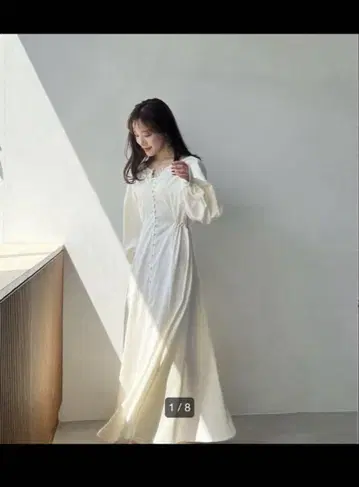 Aimeine 메인 루프 버튼 백 오픈 원피스