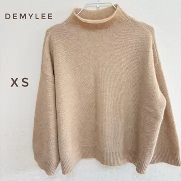 새상품급 DEMYLEE 캐시미어 100% 모크넥 니트 풀오버 XS