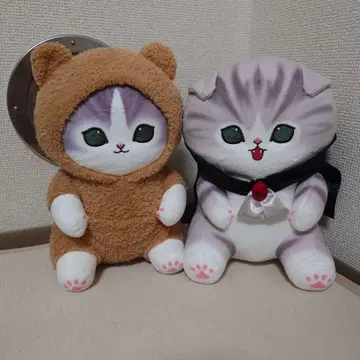mofusand 고양이 봉제 인형 2체 세트