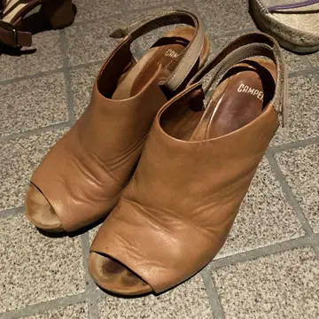 캠퍼 샌들 통굽 38 24cm 상당