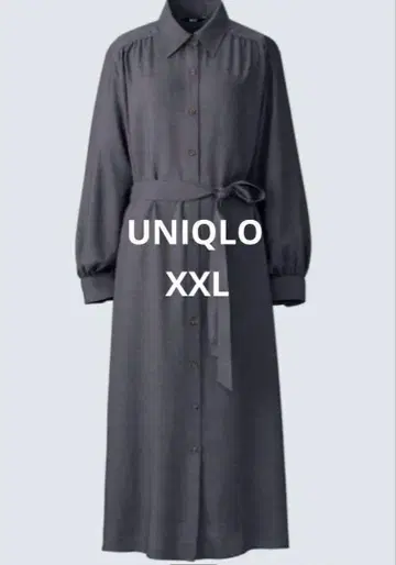 새상품 UNIQLO C 벨티드 셔츠 원피스 XXL 빅 사이즈