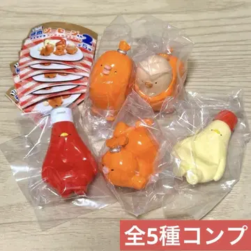 우인어육소시지군 피규어 마스코트 2종 전 5종 컴플리트 세트