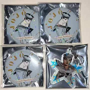 죠죠 죠죠월드 캔뱃지 아크릴 키링 죠스케 4종 세트