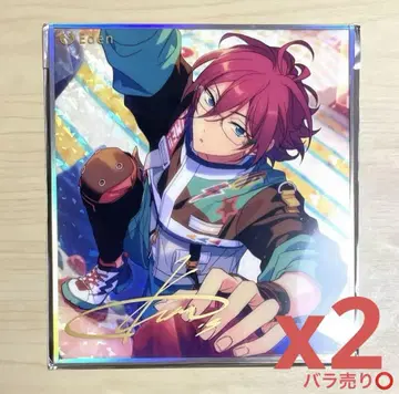 앙상블 스타즈!! 앙스타 중국 별섬 아크릴 색지 사에구사 이바라 2장