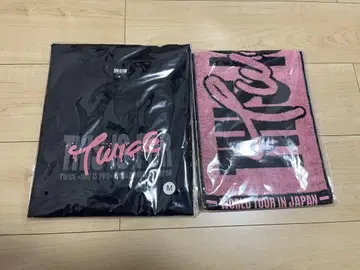 TWICE T셔츠 M 사이즈 & 모모 타월 세트