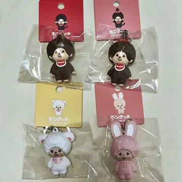 몽치치 Monchhichi 피규어 마스코트 4종 세트