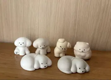 테라오카 나츠미 여러 가지 강아지 피규어 가챠 전 6종 컴프 세트