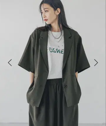 로리즈팜 팝 서크 자켓 SS 사이즈 차콜 그레이