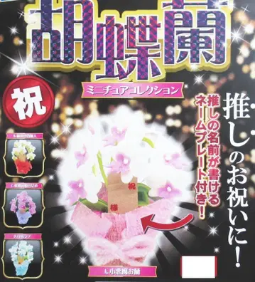 최애의 피규어와 함께 장식되는 미니어처 팔레놉시스 전 4종