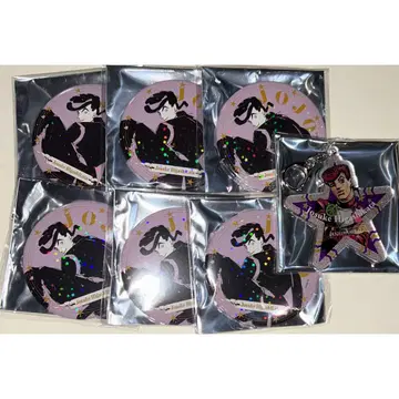 죠죠 죠죠 월드 캔뱃지 아크릴 키링 죠스케 7종 세트