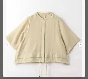 시어 밴드 카라 셔츠 베이지