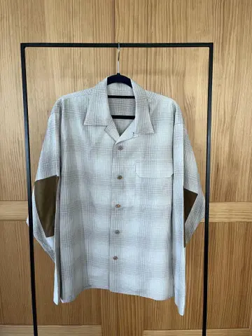 MAISON KINEMA Rayon check shirt