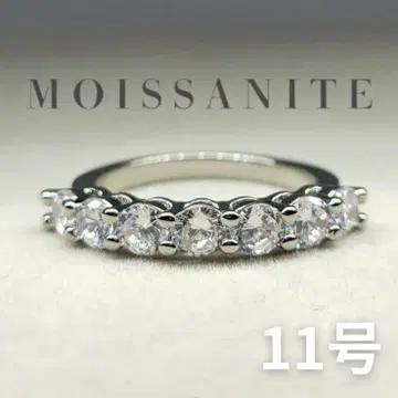 최고 품질 모이사나이트 인공 다이아 반지 실버 11호
