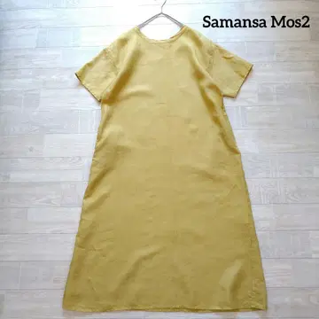 Samansa Mos2 사만사 모스모스 전후 착용 린넨 원피스 F