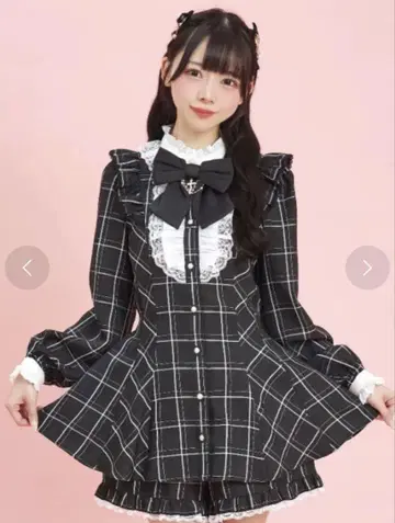 시크릿 허니 액세서리 리본 레이스 프릴 셋업