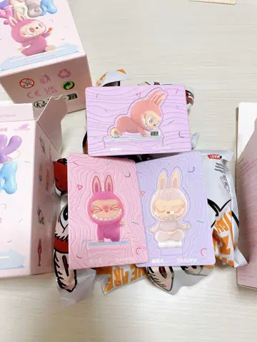 POP MART labubu 러브브 요가 시리즈 Lazy Yoga