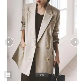 노블 2025 더블 테일러드 자켓