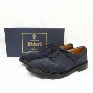 Tricker's (8.5) 윙팁 슈즈 스웨이드